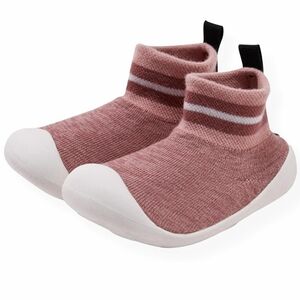 Goldbug The Denver Sz 6 Slipper Sock Shoes for Early Walkers Non-Slip Dusty Rose